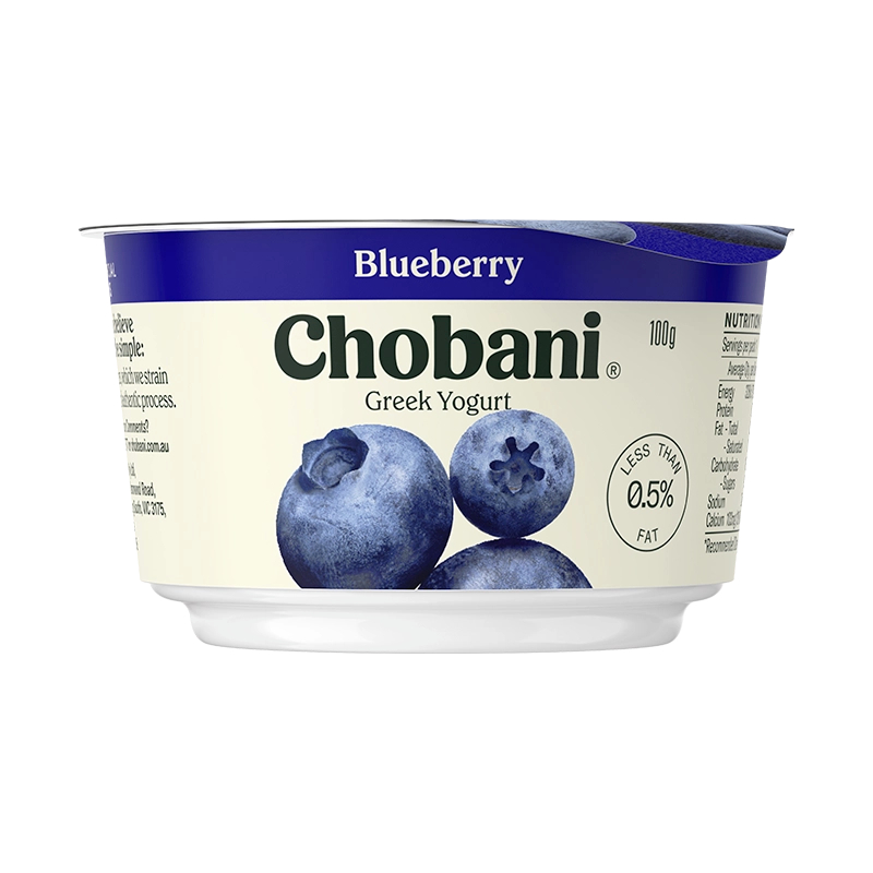 Chobani Yoghurt Blueberry 100g - 16 pce 