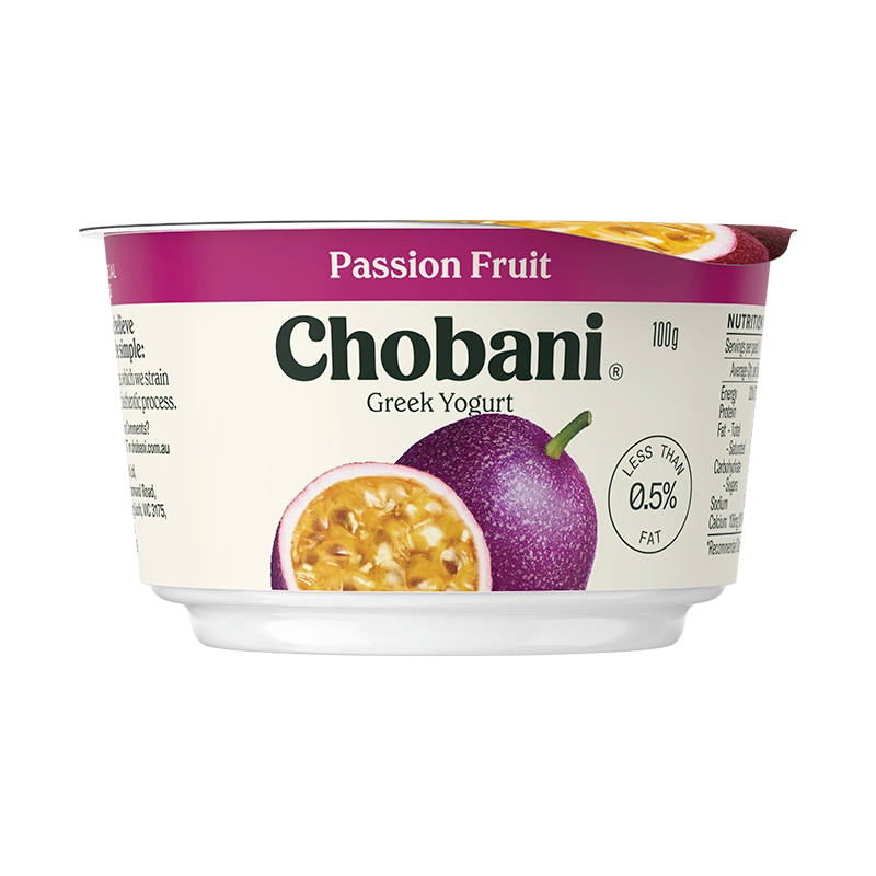 Chobani Yoghurt Passionfruit 100g - 16 pce 