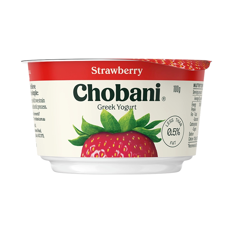 Chobani Yoghurt Strawberry 100g - 16 pce 